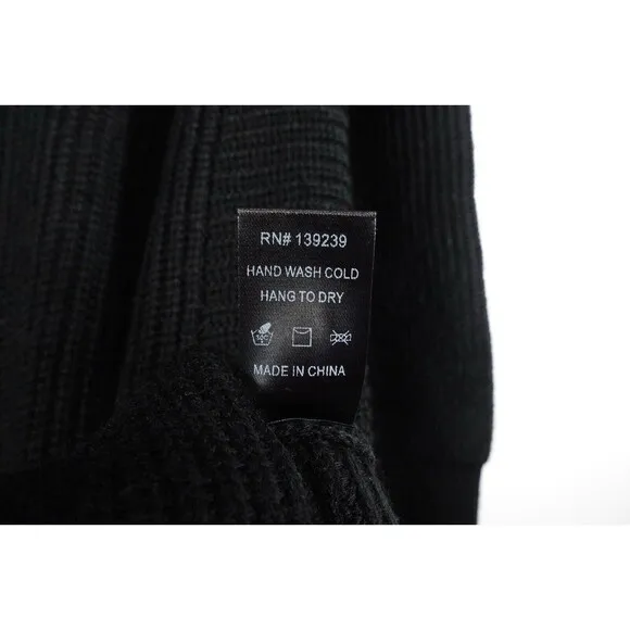 Tuckernuck Pomander Place Black Ainsley Dress Retro Mod Chunky Knit Size XL EUC