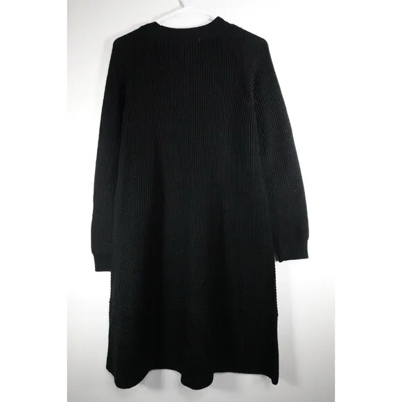 Tuckernuck Pomander Place Black Ainsley Dress Retro Mod Chunky Knit Size XL EUC