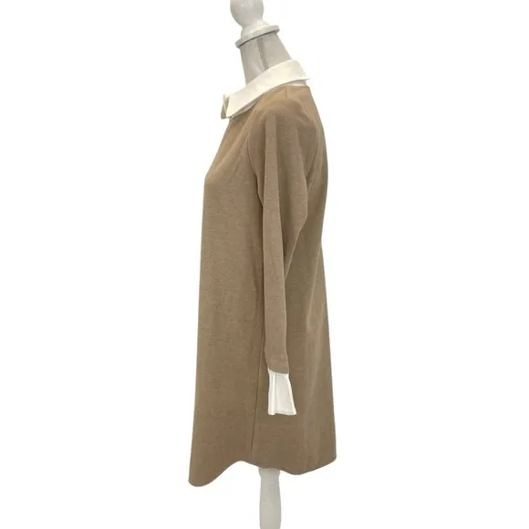 Tuckernuck Sandwhisp Dakota Dress Small Camel/White