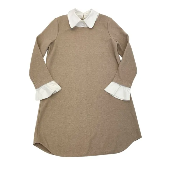 Tuckernuck Sandwhisp Dakota Dress Small Camel/White