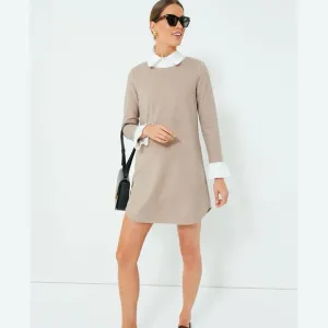 Tuckernuck Sandwhisp Dakota Dress Small Camel/White