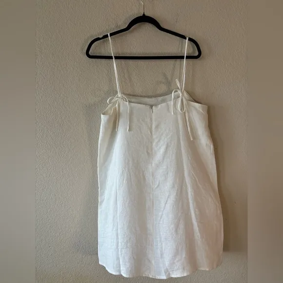Tuckernuck White Linen Lea Dress L NWOT
