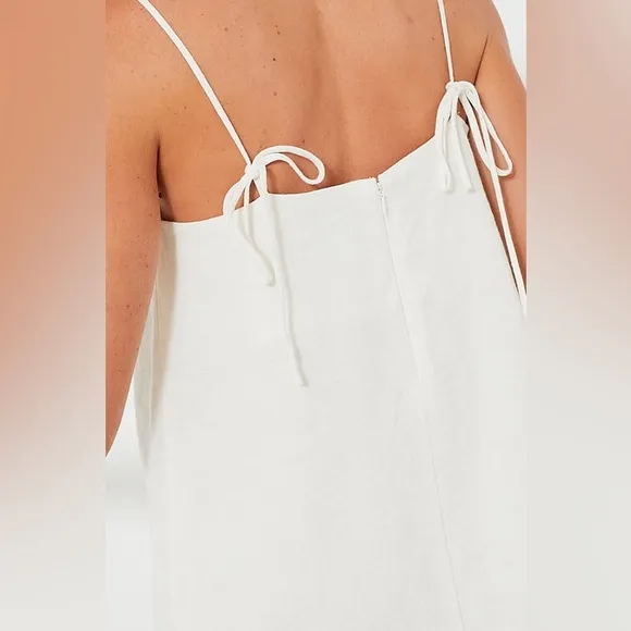Tuckernuck White Linen Lea Dress L NWOT