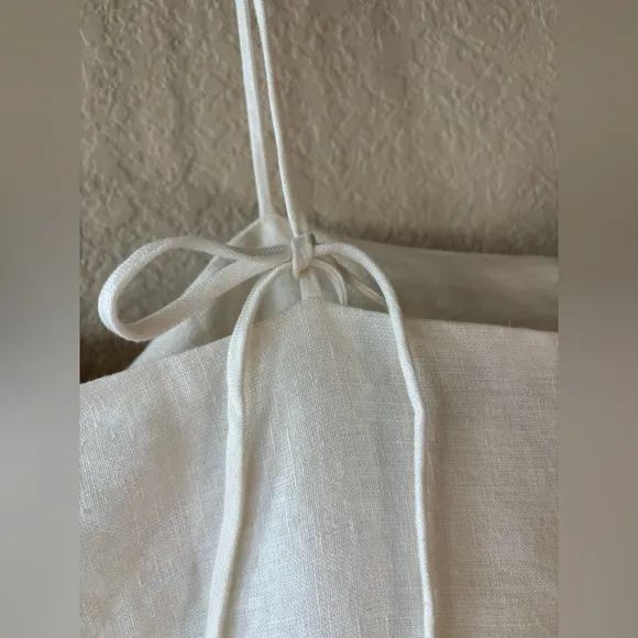 Tuckernuck White Linen Lea Dress L NWOT