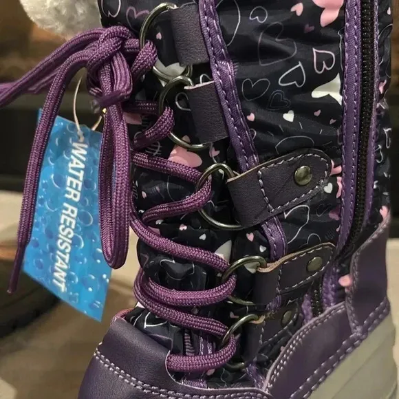 Tundra Perth Water resistant Thermolite insulation, zip up faux fur snow boots 4