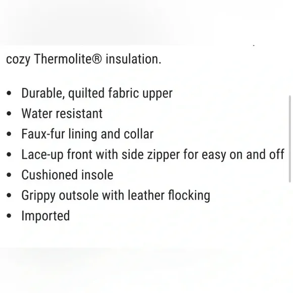 Tundra Perth Water resistant Thermolite insulation, zip up faux fur snow boots-5