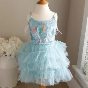 Tutu Du Monde Aqua Tutu Dress Color Me Wild Party Portrait Recital New With Tags