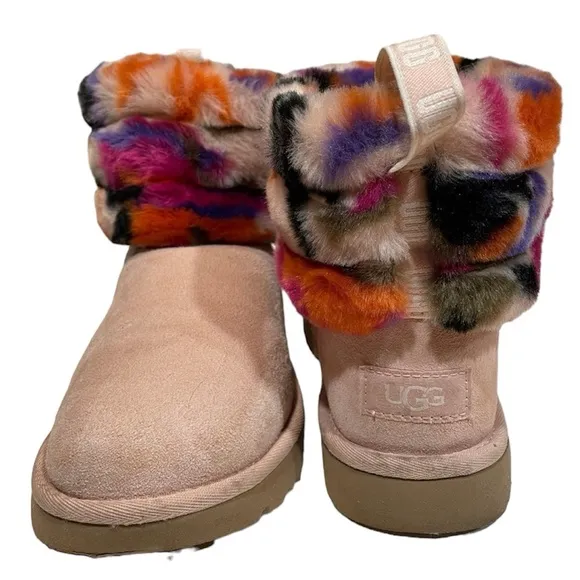 UGG Boots/ W Fluff Mini Quilted Mottle