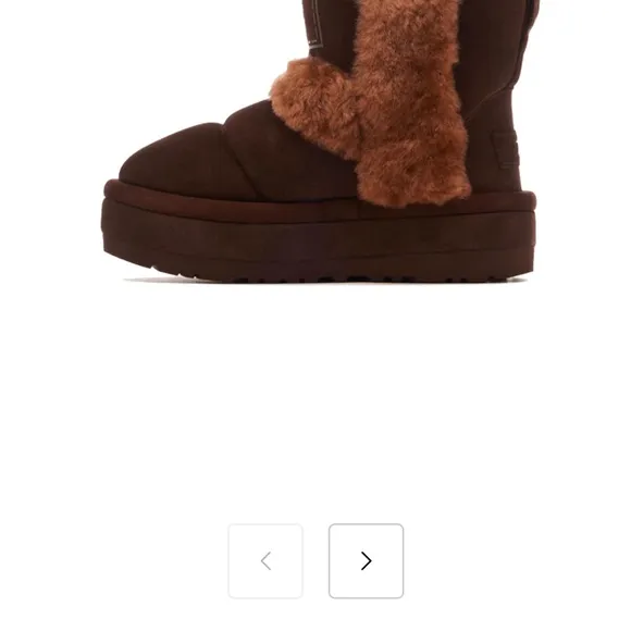UGG Brown Shearling Boots. Used once. Size 8. Very good condition