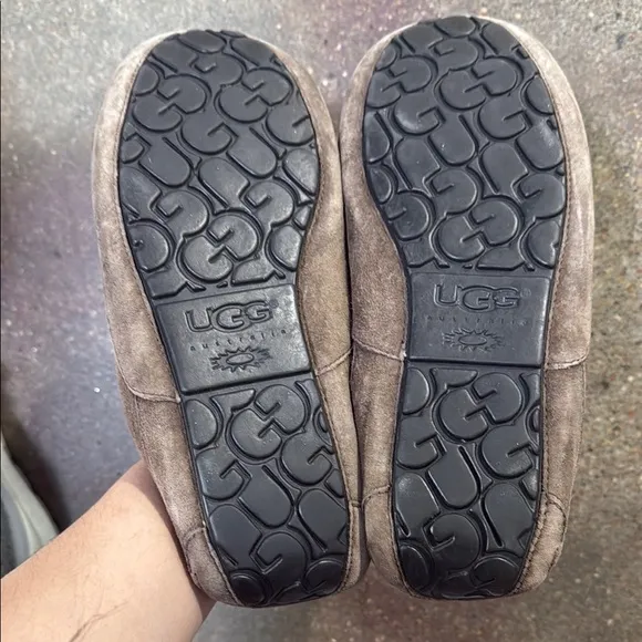UGG Brown Suede Slip-On Loafers