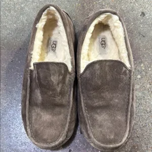UGG Brown Suede Slip-On Loafers