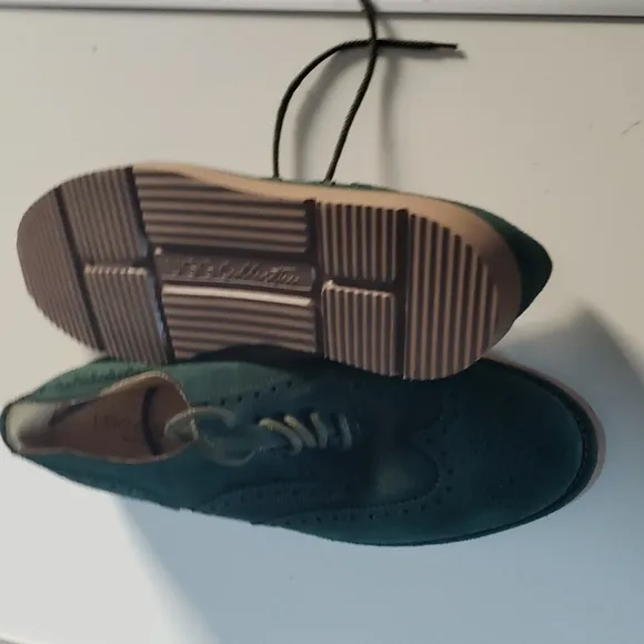 UGG COLLECTION EDUARDO EVERGREEN SUEDE LACE-UP BROGUE LOAFERS size 11 1006581