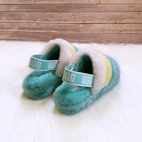 UGG Fluff Yeah Slide In Tide Pool Multi