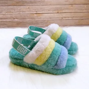 UGG Fluff Yeah Slide In Tide Pool Multi