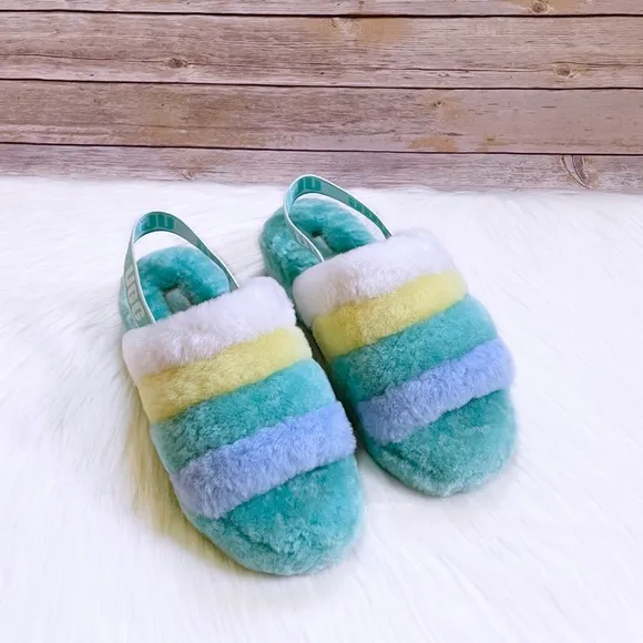 UGG Fluff Yeah Slide In Tide Pool Multi