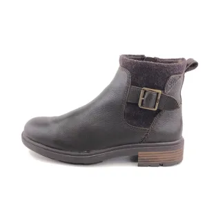 UGG Harrison Brown Leather Moto Boots 7.5
