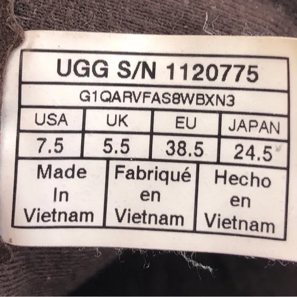 UGG Harrison Brown Leather Moto Boots 7.5