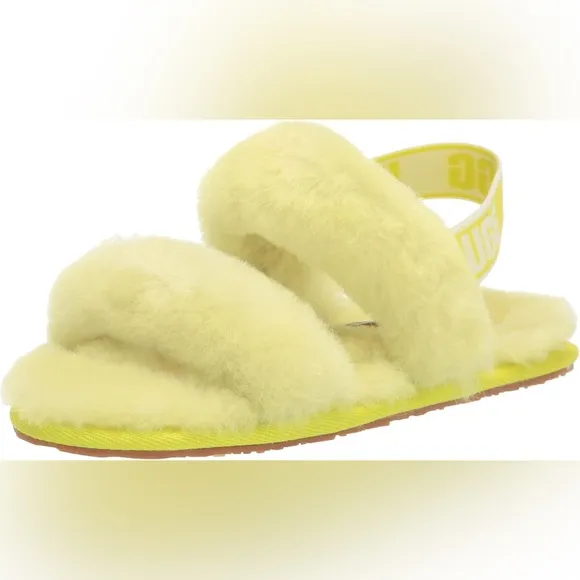 UGG Oh Yeah Slippers/Slides/House Shoes w/Slingback | Yellow | NEW!!!🍋☀️