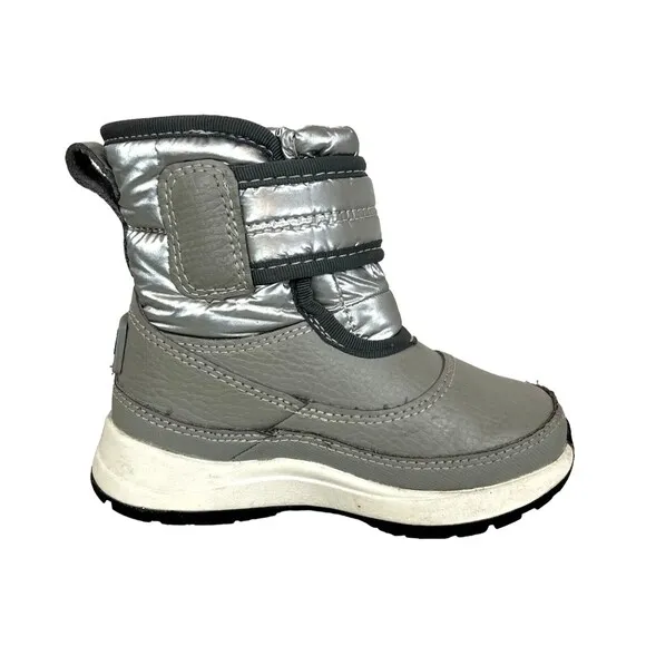 UGG Toddlers' Taney Weather Metallic Boots  Size 6  Silver Winter Snow Boots