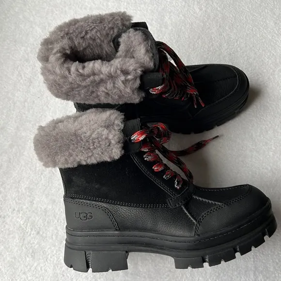 UGG Women’s Ashton Adie Black Waterproof Boot