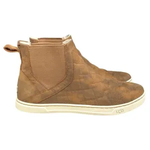 UGG Women’s Hollyn Deco Quilted Brown Slip On Ankle Boots Size US 9