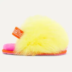 Ugg X Big Bird Fluff Yeah Slides Size 11 Girls