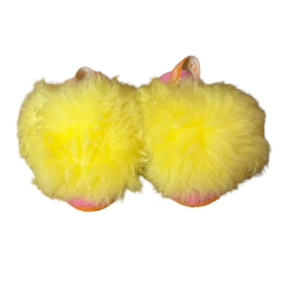 Ugg X Big Bird Fluff Yeah Slides Size 11 Girls