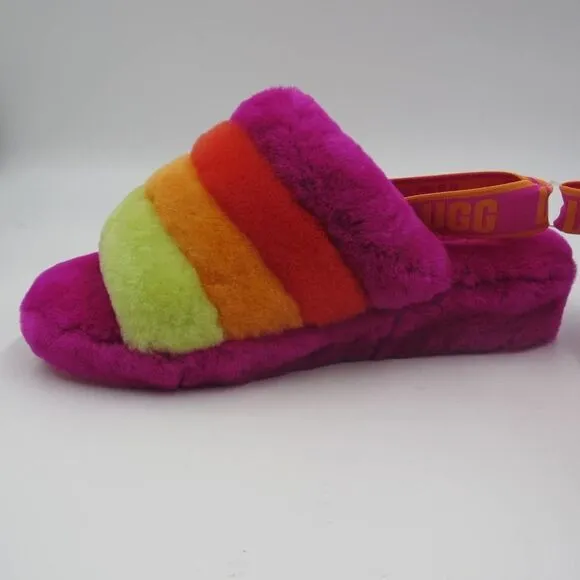 UGG FLUFF YEAH WOMEN'S SLIPPER SANDALS SLIDES SZ 8