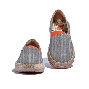 UIN Men's Espadrilles Walking Casual Loafers Travel Shoes Marbella (Galaxy Grey)
