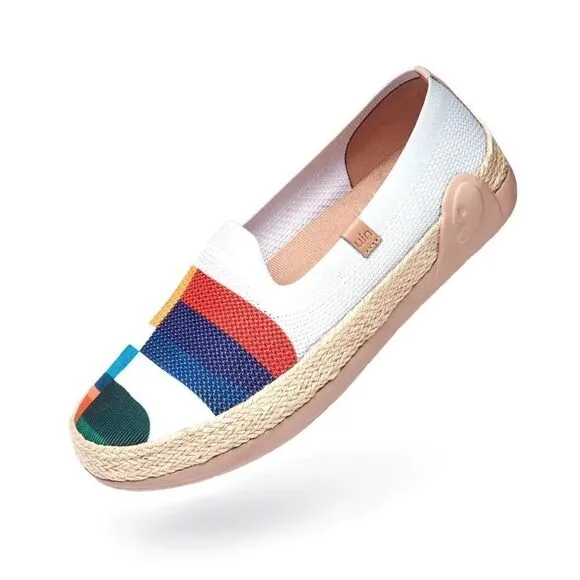 UIN Women's Espadrilles Knitted Walking Casual Shoes Marbella (Hold that Color)