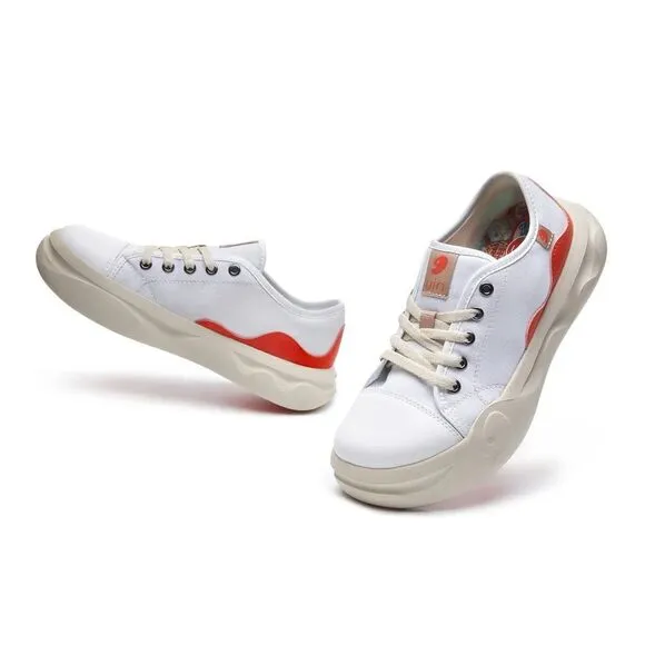 UIN Women's Fashion Sneakers Comfort Casual Shoes (BRIGHT WHITE SEGOVIA I)
