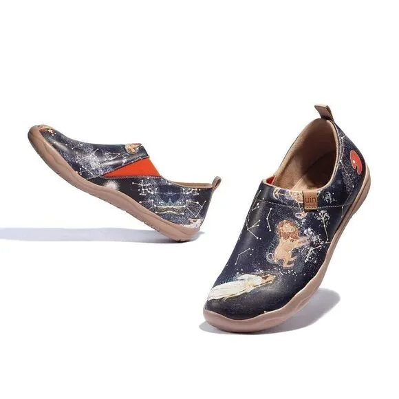 UIN Women's Walking Shoes Microfiber Casual Loafers Comfort Sneaker (Astro Lore)