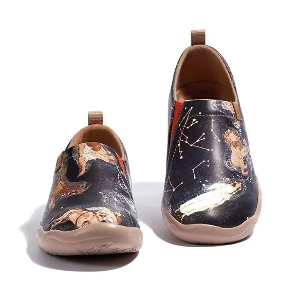 UIN Women's Walking Shoes Microfiber Casual Loafers Comfort Sneaker (Astro Lore)