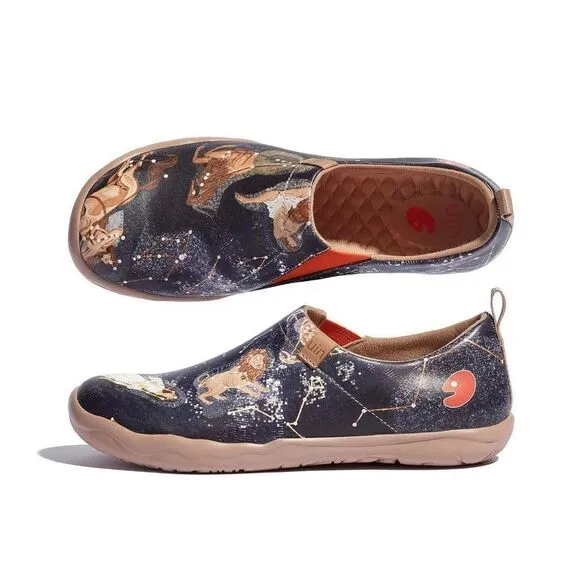 UIN Women's Walking Shoes Microfiber Casual Loafers Comfort Sneaker (Astro Lore)