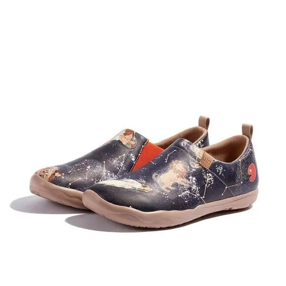 UIN Women's Walking Shoes Microfiber Casual Loafers Comfort Sneaker (Astro Lore)