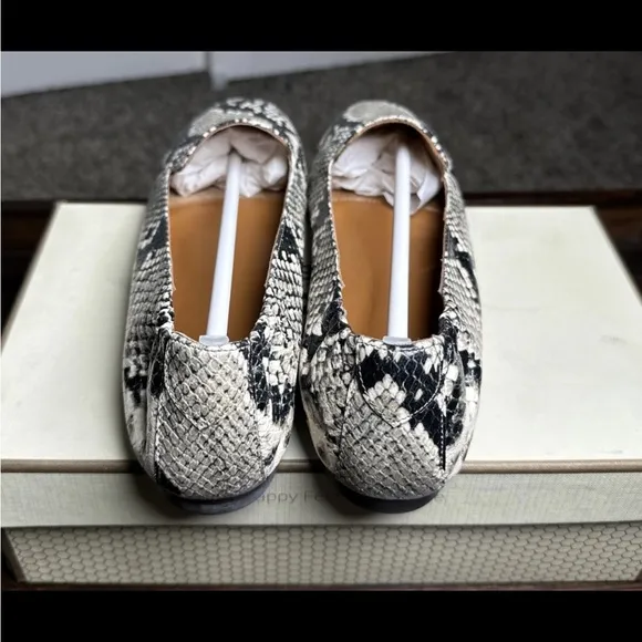 Ukies Snakeskin Python Flats US 8 Loafers Real Snake Leather Soles Nano Gel