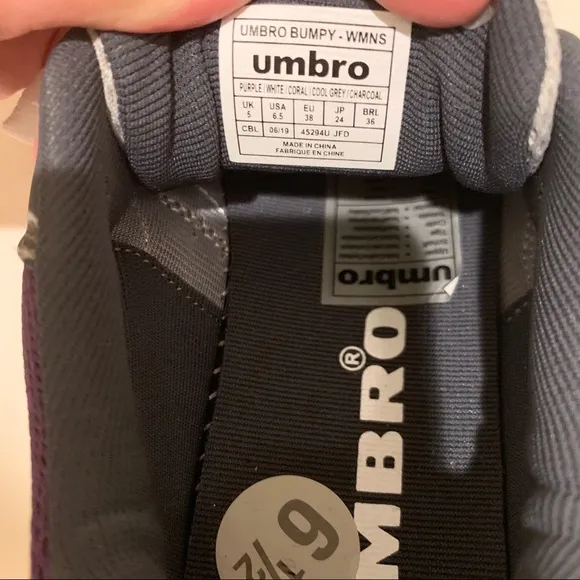 Umbro Bumpy Purple Multi Fashion Women’s Sneakers Size 6.5 NWT