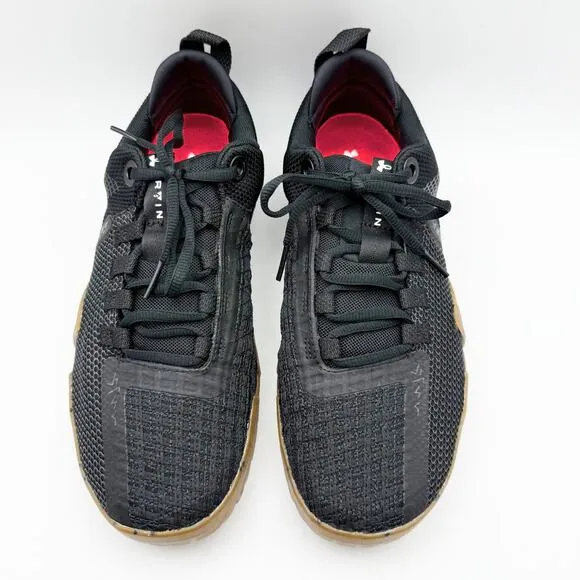 Under Armour Mens TriBase Reign 6 Sneakers Size 8.5 Black Training Shoe NWOB