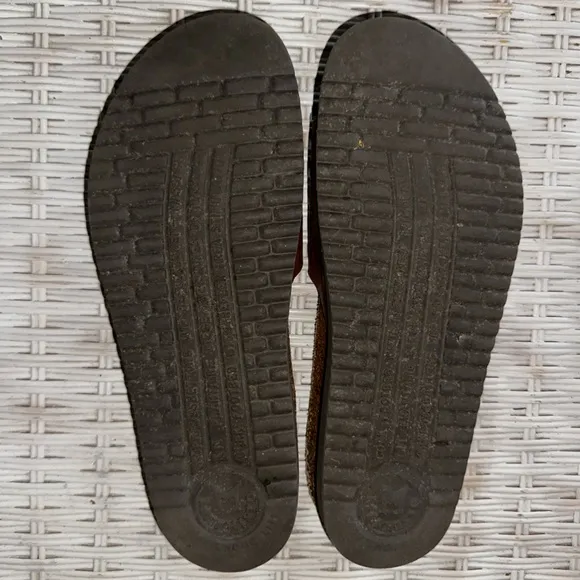 Used Hanki Mephisto Genuine Leather Brown Sandals Made in France 38