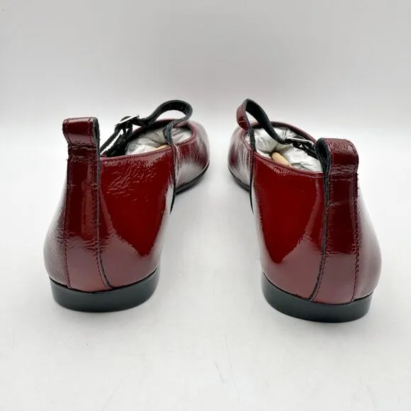 Vagabond Womens Delia Mary Jane Flat EU 38 US 8 Red Patent Leather NIB
