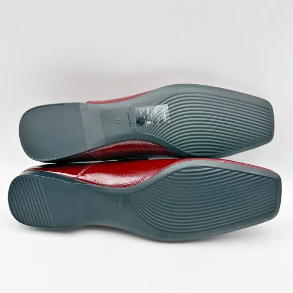 Vagabond Womens Delia Mary Jane Flat EU 38 US 8 Red Patent Leather NIB