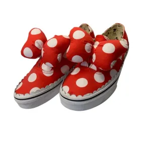 VANS   DISNEY Limited Edition Red &amp; White Polka Dot Minnie Sneakers - Size 7.5