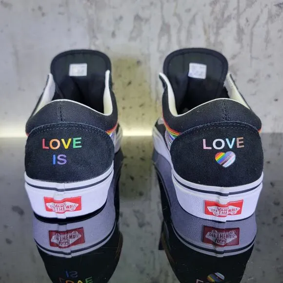 Vans Los Angeles Pride Sneakers Men's 10 Rainbow New