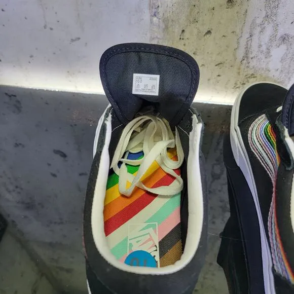 Vans Los Angeles Pride Sneakers Men's 10 Rainbow New