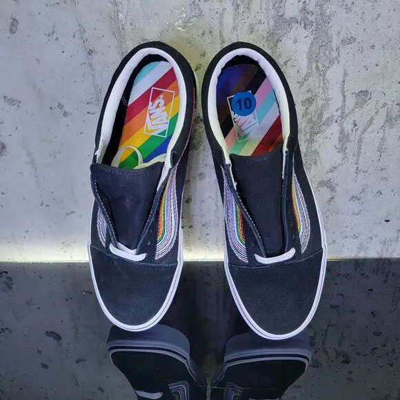 Vans Los Angeles Pride Sneakers Men's 10 Rainbow New