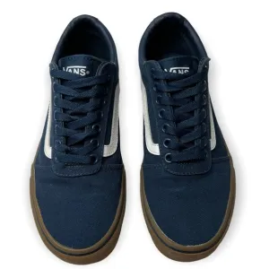 Vans Men’s Old Skool Low Sidestripe Navy BlueCanvas/Gum Size 7