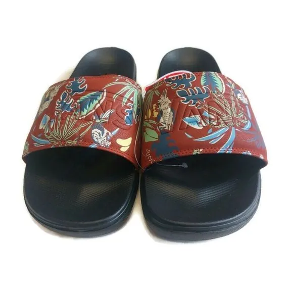 VANS Mens Size 13 La Costa Slide On Sandal Shower Slide Hawaiian Jungle