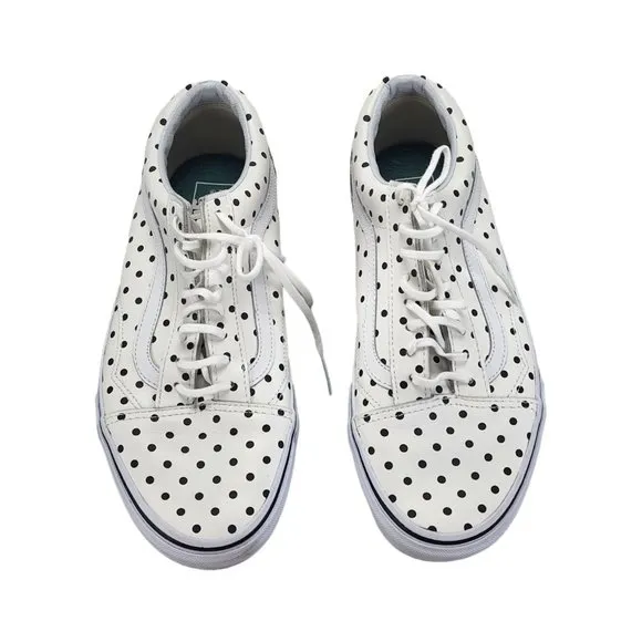 VANS Off The Wall Dot White Fashion Sneakers From Japan Men's 8.5 Women's 10