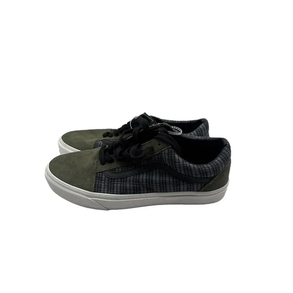 Vans Old Skool Grunge Plaid Multi Green Size US 11.5 Men New  Rare Sneakers