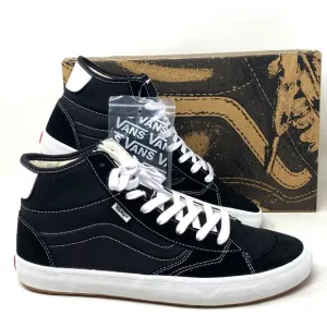 VANS The Lizzie Shoe Casual Men Suede Canvas White Black Sneakers Hi VN0A4BX1Y28